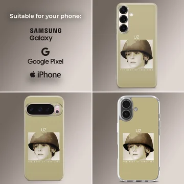U2202 U phone case with iconic music photo design. — Collage