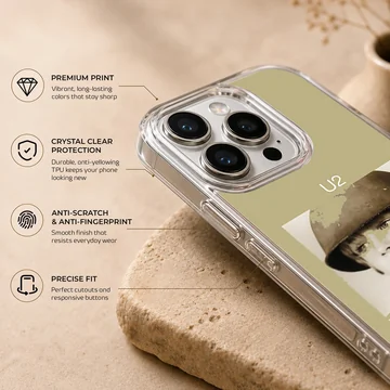 U2202 U phone case with iconic music photo design. — Info