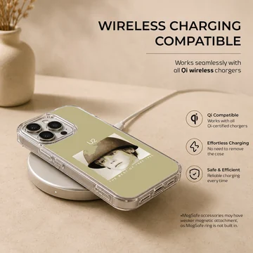 U2202 U phone case with iconic music photo design. — Charging