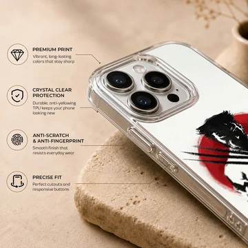 Phone case with edgy Wolverine illustration on a red and white background. — Info