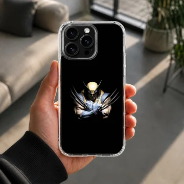 Wolverine digital illustration on phone case, dynamic and edgy. — Lifestyle