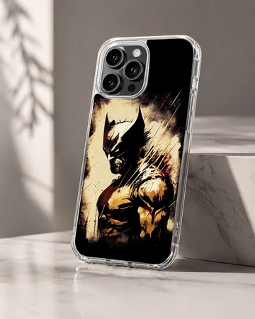 Dynamic illustration of Wolverine on a phone case — Hero
