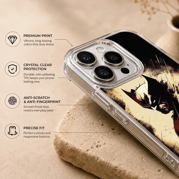 Dynamic illustration of Wolverine on a phone case — Info