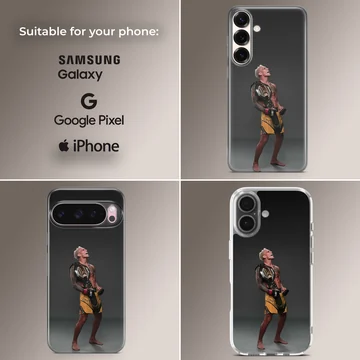 MMA champion holding a championship belt printed on a matte phone case — Collage