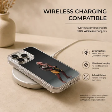 MMA champion holding a championship belt printed on a matte phone case — Charging