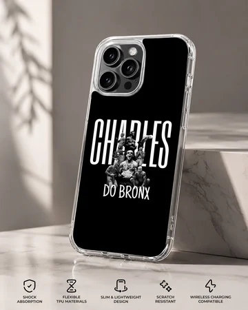 Charles Oliveira gym motivation design on phone case — Specs