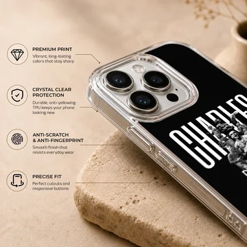 Charles Oliveira gym motivation design on phone case — Info