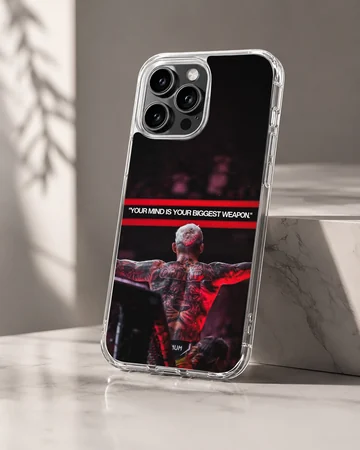 Charles Oliveira design with motivational quote on phone case — Hero