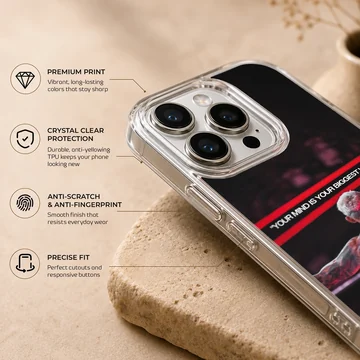 Charles Oliveira design with motivational quote on phone case — Info