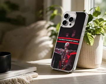 Charles Oliveira design with motivational quote on phone case — Lifestyle
