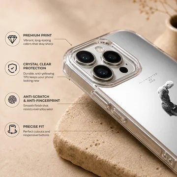 Monochrome athletic fighter illustration with minimal text on a matte snap phone case — Info